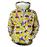 Funny Glasses Ducks Hoodies for Boys Girls 3D Print Sweatshirts Long Sleeve Pullover Hooded with Poc