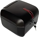 Wcxixo Motorcycle Trunk Large Capacity Electric Car Trunk Motorcycle Trunk Motorcycle Tail Box Trunk Luggage Top Lock Storage Carrier Case with Soft Backrest for Motorcycle Scooter Motorcycle Case