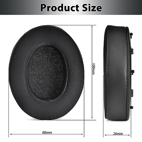 Image of Adhiper XM4 Replacement Ear Pads for Sony WH-1000XM4 (WH1000XM4) Noise Canceling Headphones, Upgraded Cooling Gel Earpads Cushions with Noise Isolation Memory Foam & Softer Protein Leather (Black)