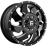 FUEL Cleaver Dualie Front NB-BLK MIL Wheel with Painted (20 x 9. inches /8 x 165 mm, 105 mm Offset)