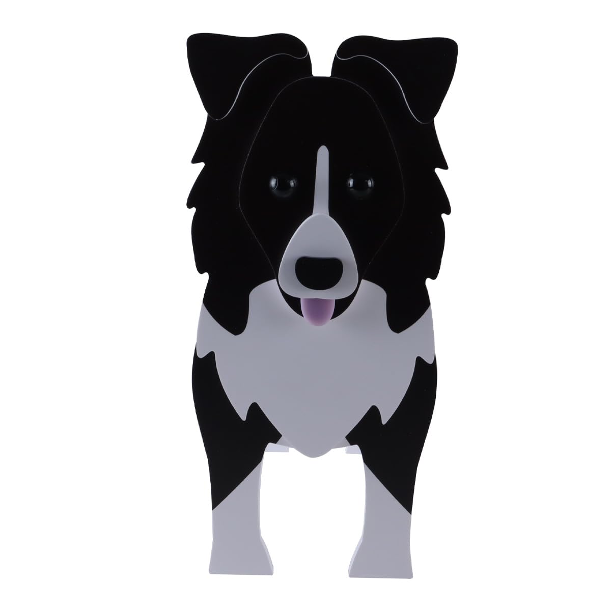 Namvo Dog Style Flowerpot,Creative Ornament Garden Art Outdoor Decoration,Cute Garden Animal Flower Planter (Border Collie)