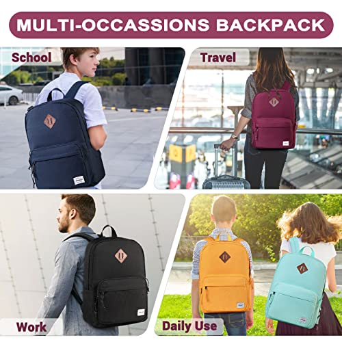 Mochila escolar adolescente RAVUO casual y ligera para universidad 6