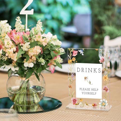 Image of Vercraft 6 Pcs Wildflower Floral Baby in Bloom Baby Shower Table Decor