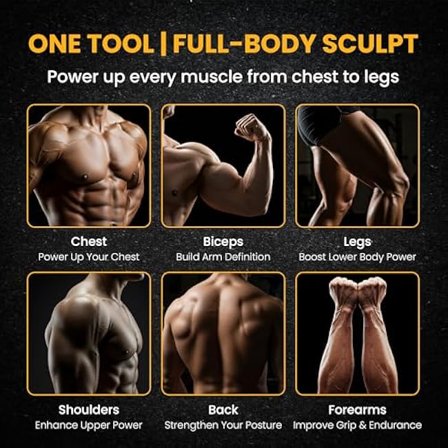 Twister Arm Trainer for Men & Women ¨C 60¨C90 lbs Resistance with Adjustable Hand Grip Strengthener ¨C Upper Body Workout & Fitness Equipment ¨C Includes Travel Bag