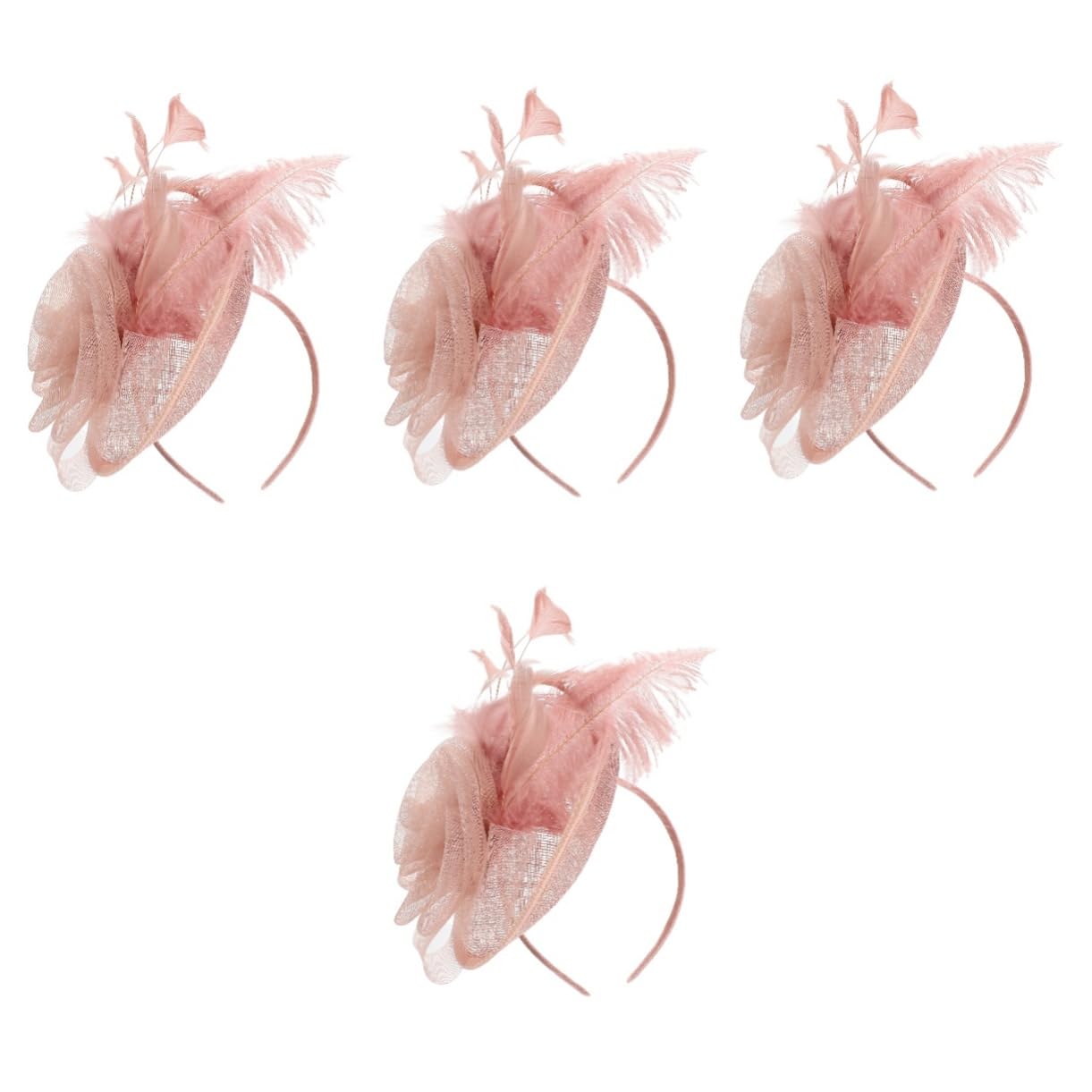 VALICLUD 4sets Fascinator per Donne Cappello Elegante per Feste Cerimonie e Party Teatrali con Accessori per Matrimonio e Cocktail