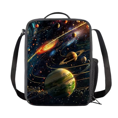 Galaxy Backpack for Boys 8-12 with Lunch Box Black Backpack Set 3 in 1 School Bookbag Set Elementary Middle School Backpack Purse Lightweight Shoulder Bags Daypack3