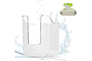 2024 Wall-Mounted Punch-Free Wipe Holder with Clear Viewing Window