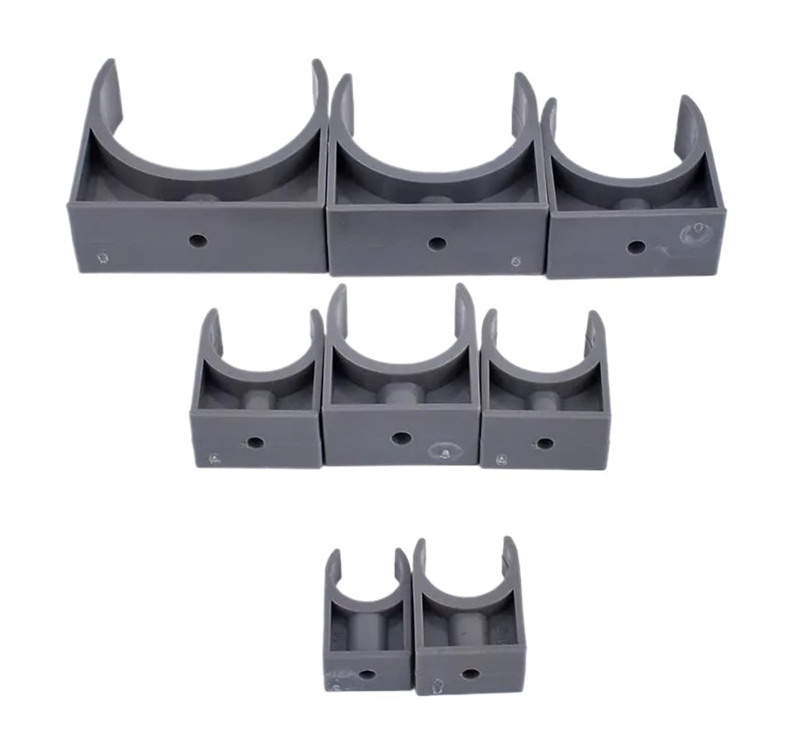 1~20 stücke 20-75mm Grau PVC Rohr Klemme Kunststoff U-förmigen Halter Garten Wasser Anschluss bewässerung UPVC Rohr Zubehör(Size 50mm,20 Pieces)