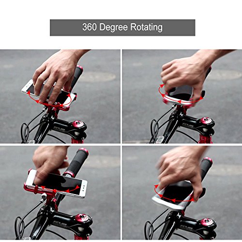 DECDEAL Suporte do telefone da bicicleta Comprimento giratório de 360 ​​graus Ajustável Alumínio Bik