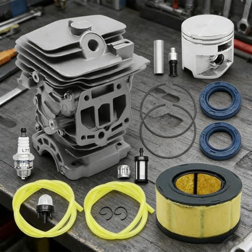Kit cylindre piston pour MS251 résout la perte de compression alésage 44mm