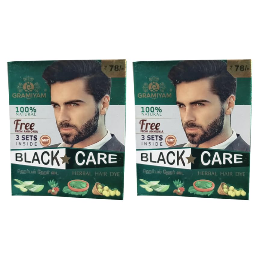 Gramiyam Black Care Herbal Hair Dye (Pack of 2)-picture-10