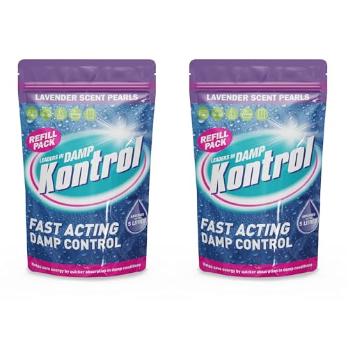 Kontrol Damp Krystals Refill Bag Damp Moisture Trap (Lavender) (Pack of 2)