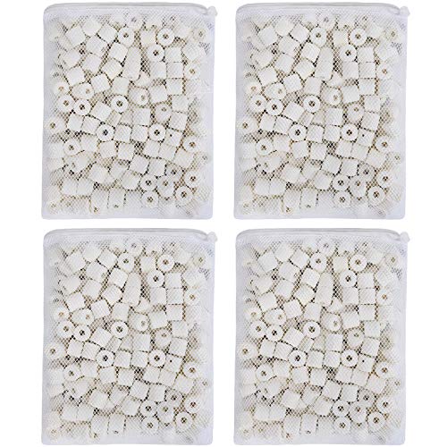 JIH Aquarium Bio Ceramic Rings Filter Media for Pond Fish Tank Canister Filter (4 lbs)