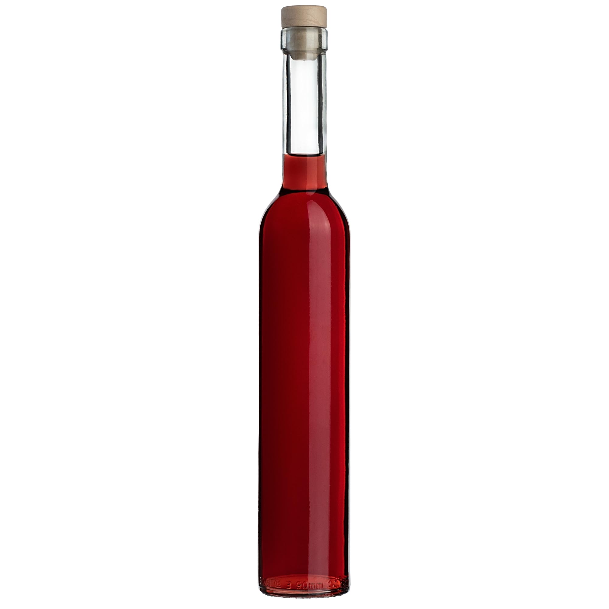 KADAX Zestaw 8 szt. Butelki szklane 500 ml z korkiem, szczelne zamknięcie, wytrzymałe szkło, do rozlewu nalewek, wina i destylatów