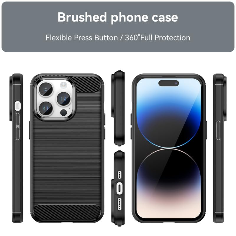 Image of Basic Case for iPhone 14 Pro (Carbon Fibre Black)