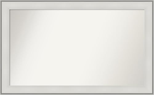 Amanti Art Espejo personalizado, espejo de baño blanco imperial, espejo de pared o espejo de tocador de baño sobre el fregadero (29 x 47 pulgadas),