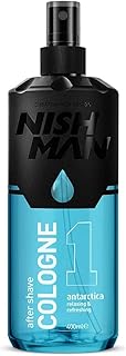 NISHMAN Aftershave Men, Mens Cologne, Antarctica 01 – Relaxing Refreshing Aftershaving Spray Lotion Kolonya for Men – Contains grapefruit mandarin jasmine orchid and amber woods 400ml (Antarctica)