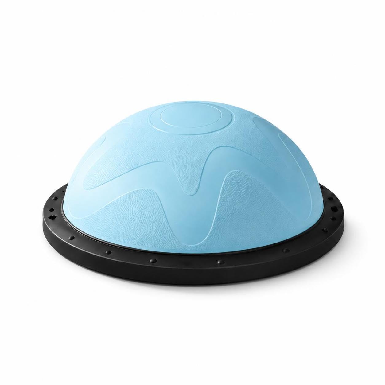 Balance Semisfera Equilibrio con Elastici - Mezza Palla Fitness per Allenamento e Postura - per fitness, Blu