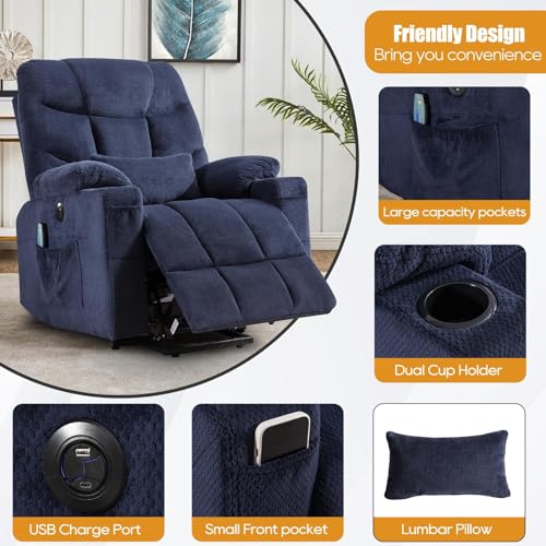Sillón reclinable eléctrico con diseño de levantamiento miniatura 5
