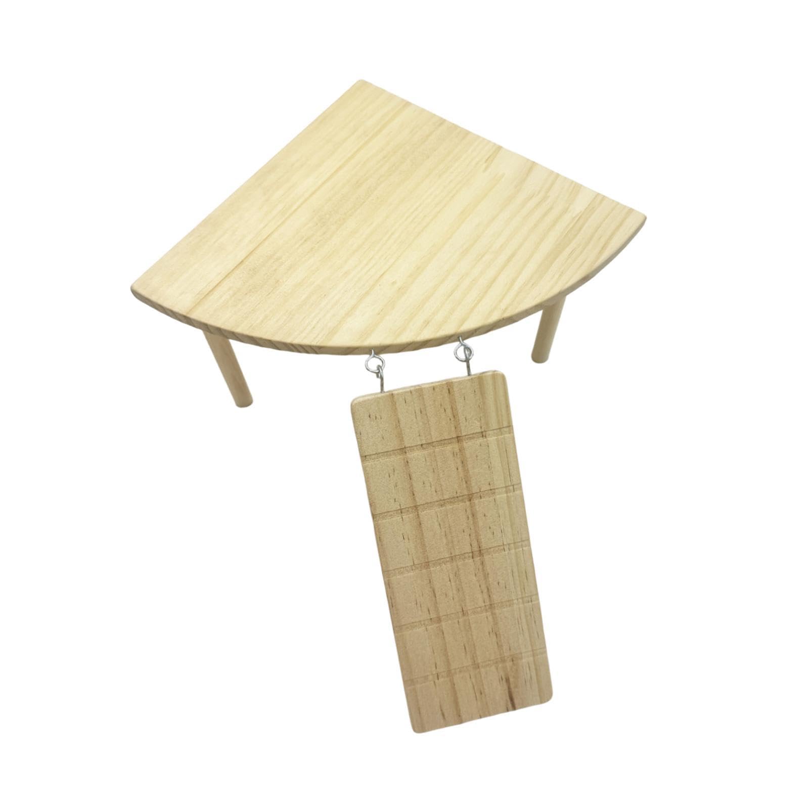 Hamster Play Wooden Platform with Ladder Climbing Toy for Rat Dwarf Squirrel Table and Ladder Pet Supplies|Small Animal Supplies|Exercise & Toys-image-35