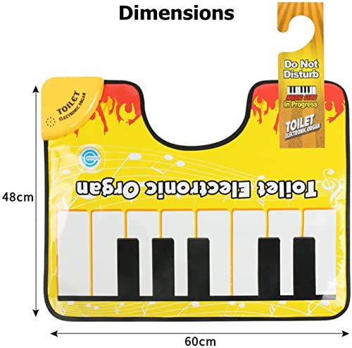Image of Niyanta Toilet Electronic Organ Piano Hilarious Bathroom Entertainment, Makes A Great Gift For All Ages Sponsored Toys & Games Musical Toy Instruments Musical Keyboard Toilet Floor Mat