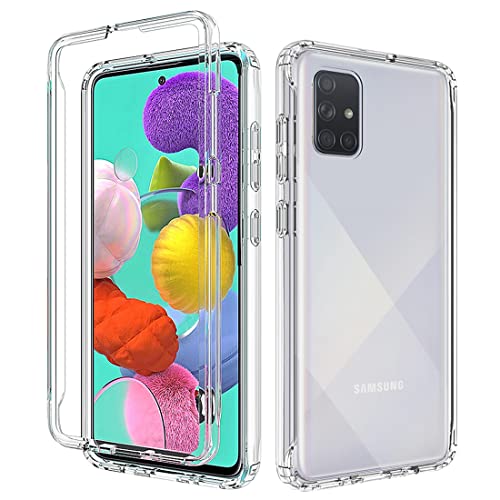 Vavies Compatible With Galaxy A51 4G Case, Sm-A515U Case With Tempered Glass Screen Protector, Full Body Shockproof Clear Flexible Protective Cover Cases For Samsung Galaxy A51 4G (Clear) #TOP5