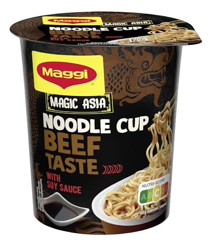 Maggi Magic Asia Noodle Cups, Sortimentsbox, Instant-Nudeln in 6 verschiedenen Geschmacksrichtungen, Leckere Fertiggerichte im praktischen Becher, 48er Pack (48 Becher) – Bild 3