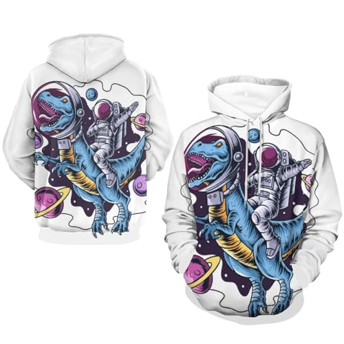 Hoody Sweatshirt Dinosaures De l'espace UMENG Pull À Capuche Imprimé Spatial S - 7