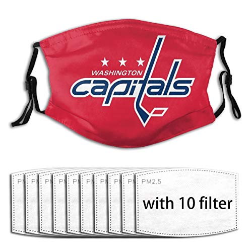 Facial Protection Neck Gaiter Face Scarf with 10 Filter for Washington Hockey Fans Washable Face Mas_k Outdoors