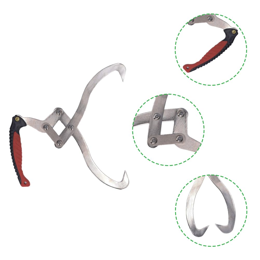 Pinza Per Tronchi 300 Mm - Gancio Sollevamento Legna Con Maniglia Antiscivolo - Foto 5