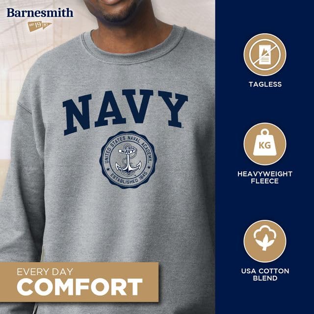 Image of Ivysport Crewneck Sweatshirt for College, Heritage Logo, Color, Adult Unisex