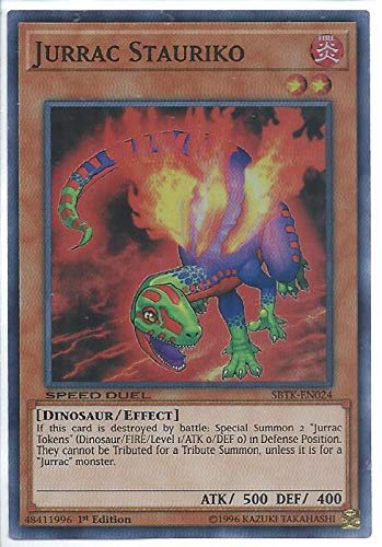 Yu-Gi-Oh! - Jurrac Stauriko - SBTK-EN024 - Super Rare - 1st Edition - Speed Duel - Trials of The Kingdom