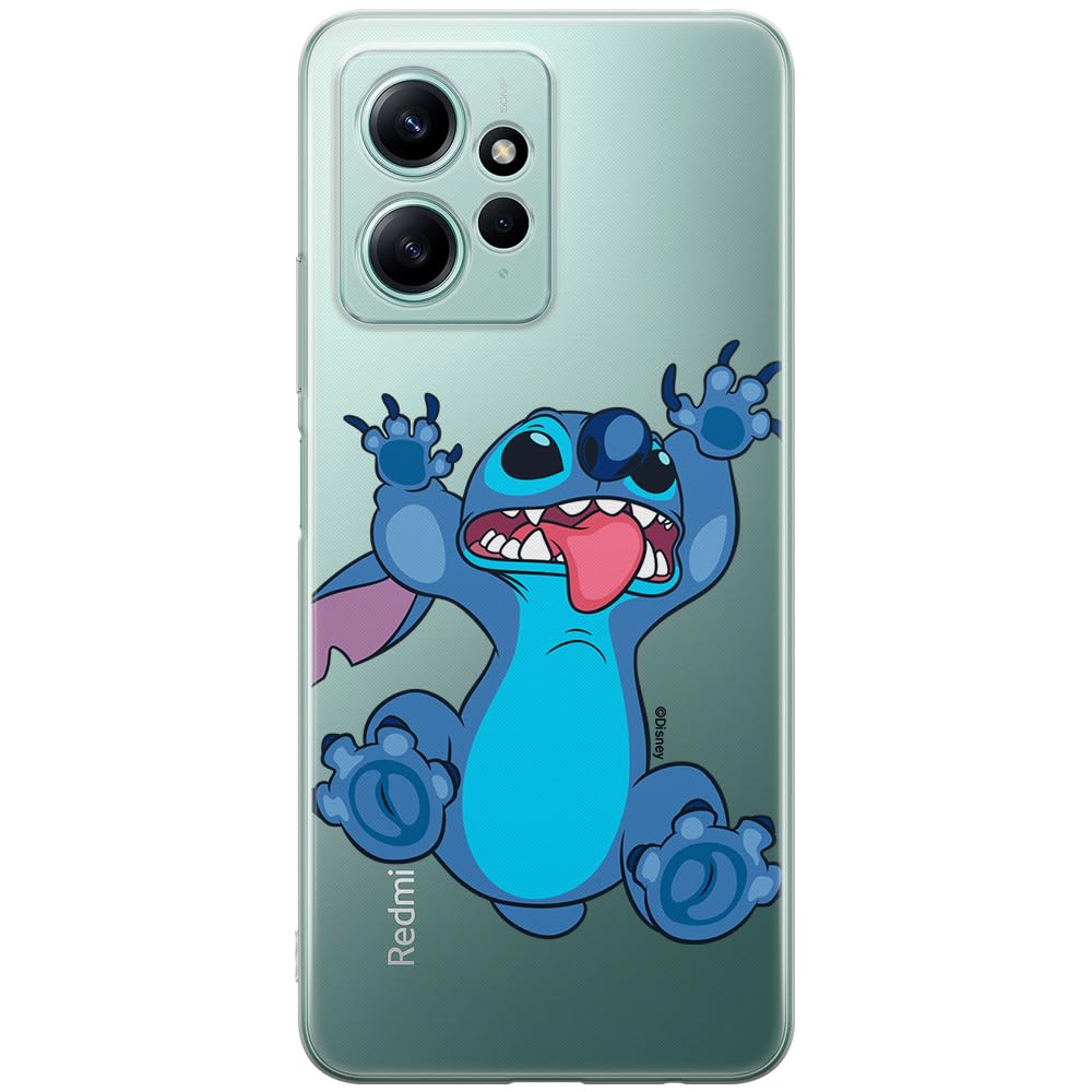 ERT GROUP mobile phone case for Xiaomi REDMI NOTE 12 4G original and officially Licensed Disney pattern Stitch 020 optimally adapted to the shape of the mobile phone, partially transparent