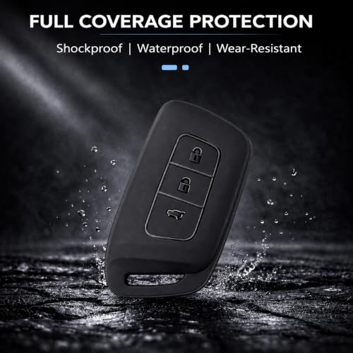Image of JVCV Soft TPU Key Cover Compatible with New MG Hector, Hector Plus, Windsor and Windsor Pro EV Smart Key | Scratch-Resistant Protective Case (Matte Black)