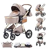 BEBBY Kombikinderwagen 3 in 1 Reisesysteme Standardkinderwagen Kinderwagen Buggy Neugeborener...