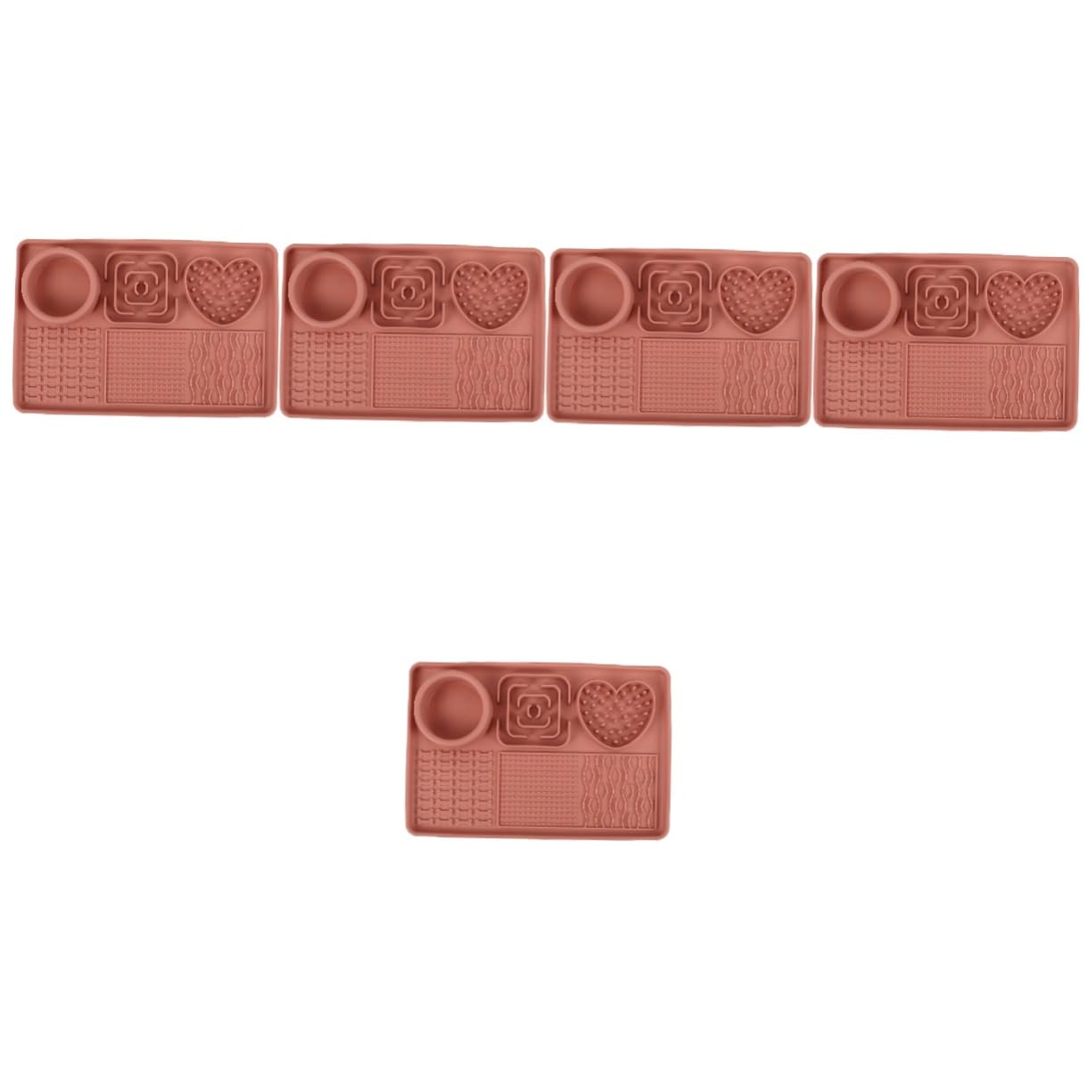 HANABASS 5stücke Dog Feeding Mat Aus Lebensmittelechtem Große Lickmatte Für Langsames Füttern Mit Saugnäpfen Für Hunde Und Welpen