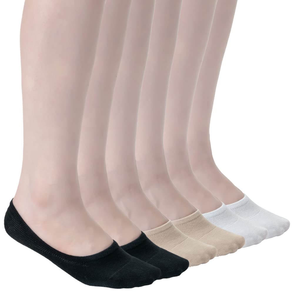 Losa Kute 6 Pairs Women’s Casual No Show Socks Anti-Slip Socks …