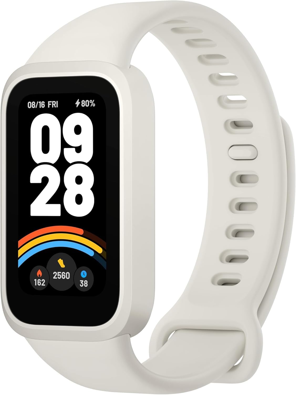 XIAOMI Smart Band 9 Active - Pulsera de Actividad, autonomía de hasta 18 días, Pantalla TFT de 1,47" con tasa de refresco de 60 Hz, 5ATM, App Mi Fitness, Blanco (Versión ES)