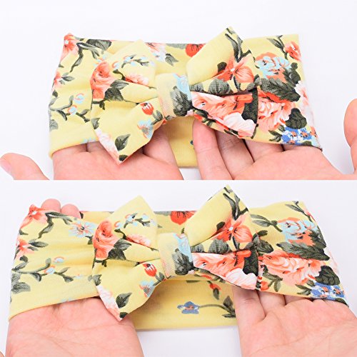 Newborn Receiving Blanket Headband Set Flower Print Baby Swaddle Receiving Blankets Galabloomer