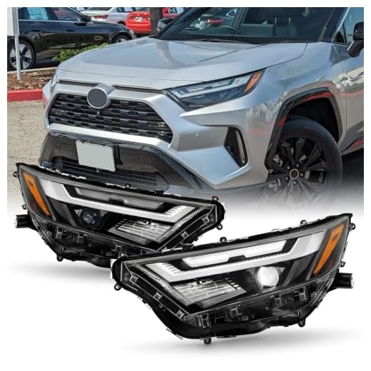 Black LED Headlights Pair Replacement