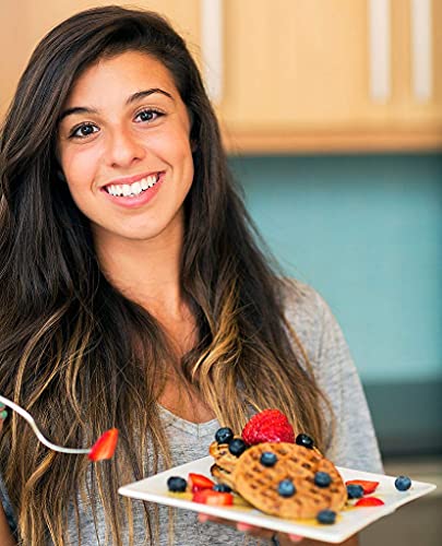 Bobikuke Waffeleisen Herzform, Waffeleisen Doppelt mit Antihaftbeschichtung Waffel Backform Pressplatte aus… – Bild 8