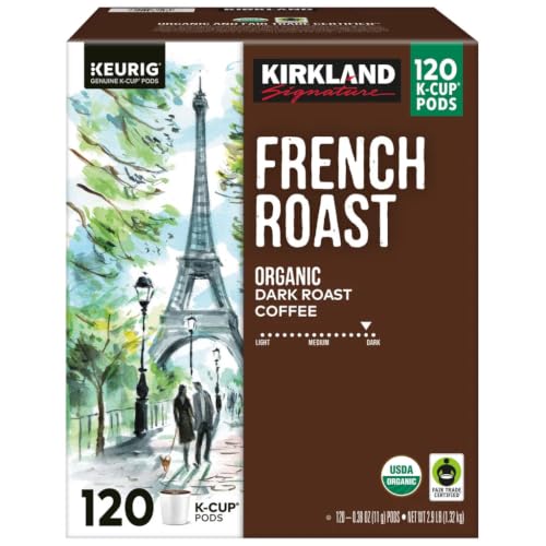 Kirkland Signature Coffee Organic French Roast K-Cup Pod, 120 Count image 2