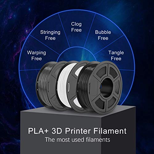 SUNLU PLA Filament, 1.75mm PLA Filament für 3D Drucker & 3D Stifte, 3D Druck Filament mit +/- 0.02mm Toleranz,Schwarz - Image 4