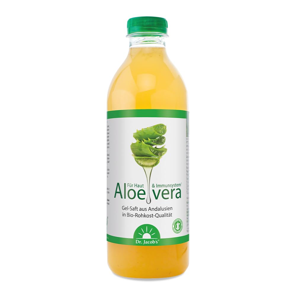 Dr. Jacob's Aloe vera-Gel-Saft BIO 1 Liter I natrliches Vitamin C aus  Acerola I ohne Zucker, Zusatz- & Konservierungsstoffe I Rohkost-Qualitt I  Aloe-vera-drink I kontrolliert biologisch angebaut : Amazon.de:  Lebensmittel & Getrnke