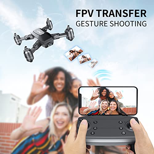 Oike Durable Drone With Camera For Adults And Kids Beginners, Fpv 1080P Camera Drone Under 100, Foldable Rc Quadcopter, 2 Batteries, Gestures Selfie, One Key Start, Altitude Hold, Carrying Case, Stable Fly, Easy Use, 5-Year Warranty! #TOP2