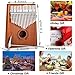 Everjoys Kalimba Thumb Piano 17 Keys, Professional Musical Instrument Finger Piano Marimbas with Portable Soft Cloth Bag, Fast to Learn Songbook, Tuning Hammer, All in One Kit