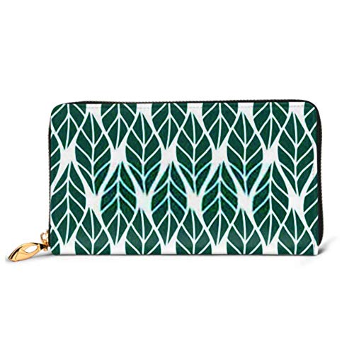 Preisvergleich Produktbild JHGFG Mode Handtasche Reißverschluss Brieftasche Vektor-Illustration Blätter Nahtloses Muster Blumen Telefon Kupplung Geldbörse Abendkupplung Blockieren Leder Brieftasche Multi Ca.