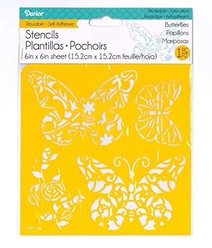 Stencil autoadesivi riutilizzabili, da 15,2 cm x