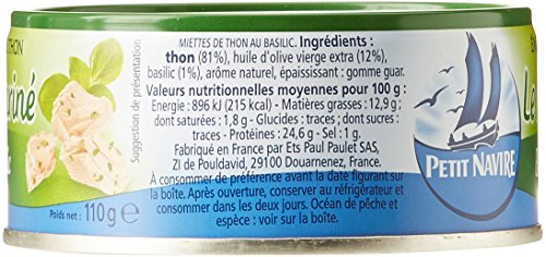 Petit navire emiétté de thon le mariné basilic - vue 4