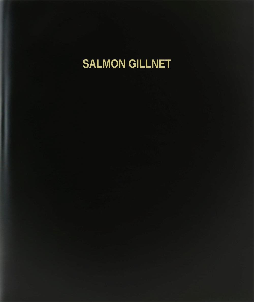 BookFactory® Salmon Gillnet Log Book / Journal / Logbook - 120 Page, 8.5"x11", Black Hardbound (XLog-120-7CS-A-L-Black(Salmon Gillnet Log Book))